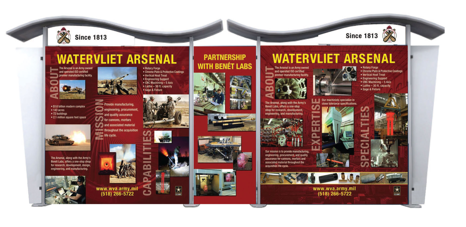 Military trade show display design