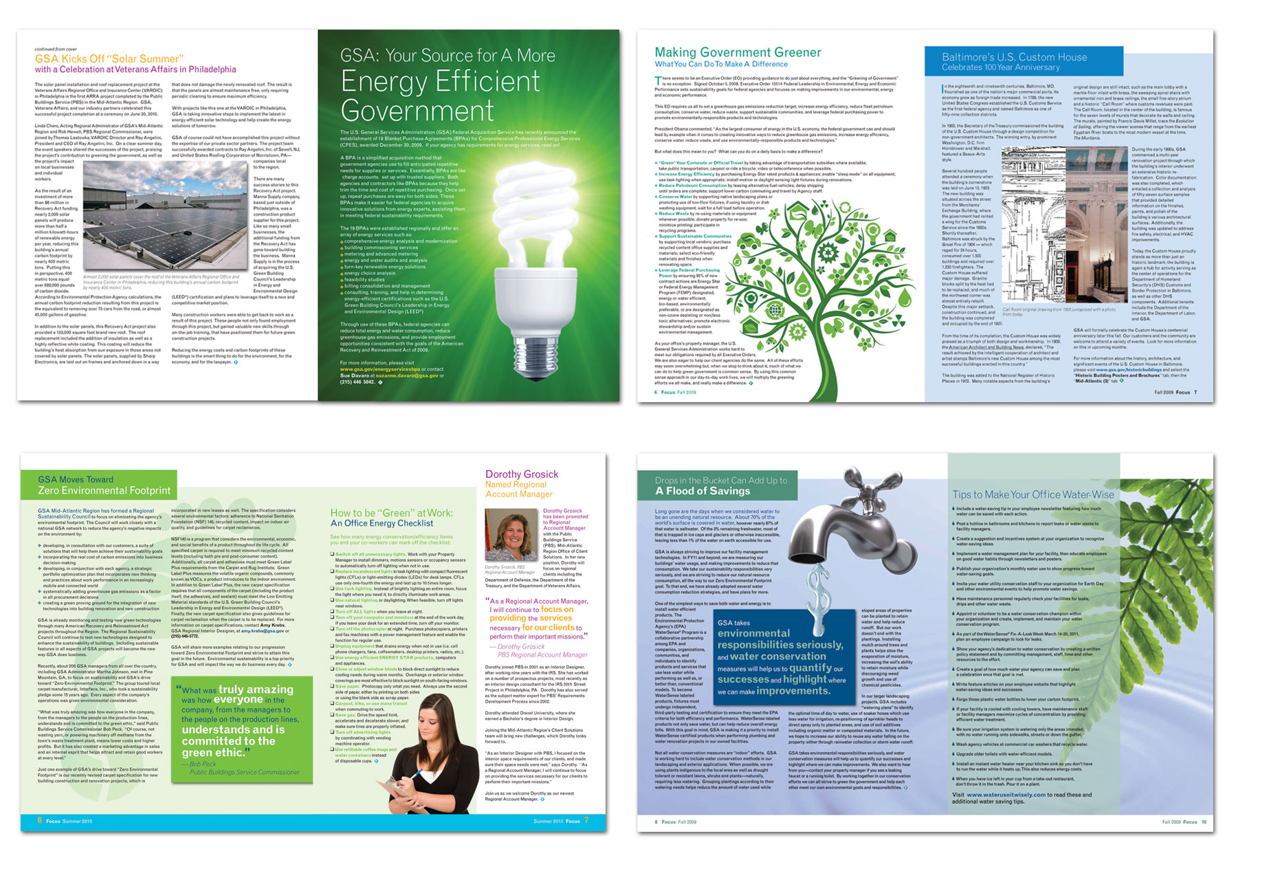 Government newsletter design